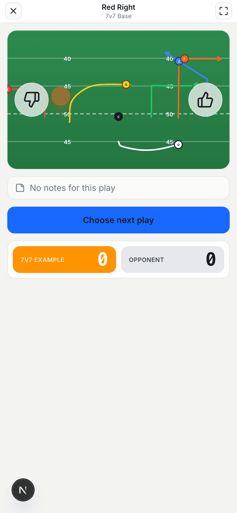 A play opened in Game Mode