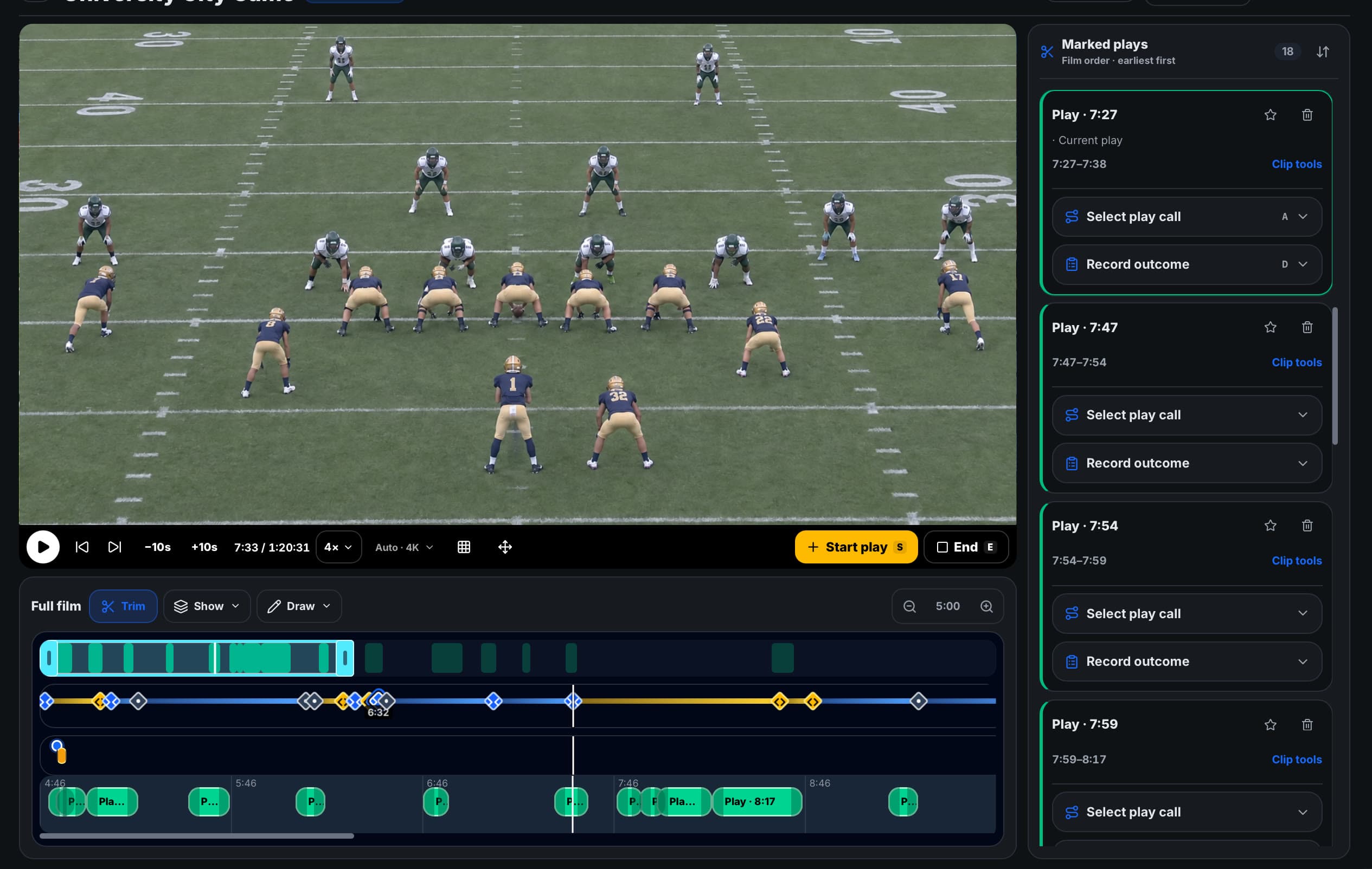 XO Gridmaker Film Room workspace
